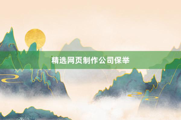 精选网页制作公司保举